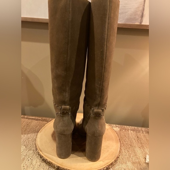 Tory Burch Contraire Suede 90mm Knee Boots, River Rock Size‎ 9 MSRP: $525.00 - Picture 8 of 16